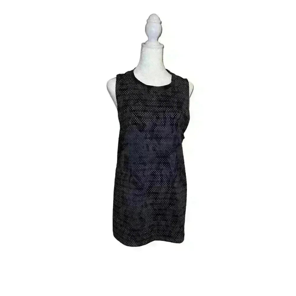 Zyia Active Women's Black Camo Chill Tank Top Shirt Breathable Stretch Size L